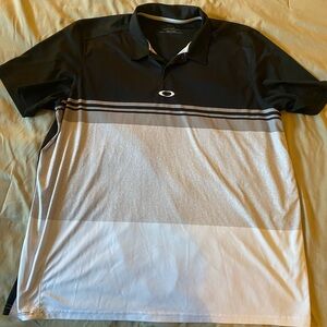 Men’s black grey XXL Oakley polo